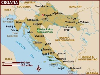 Map Croatia